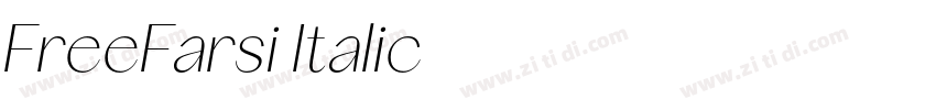 FreeFarsi Italic字体转换